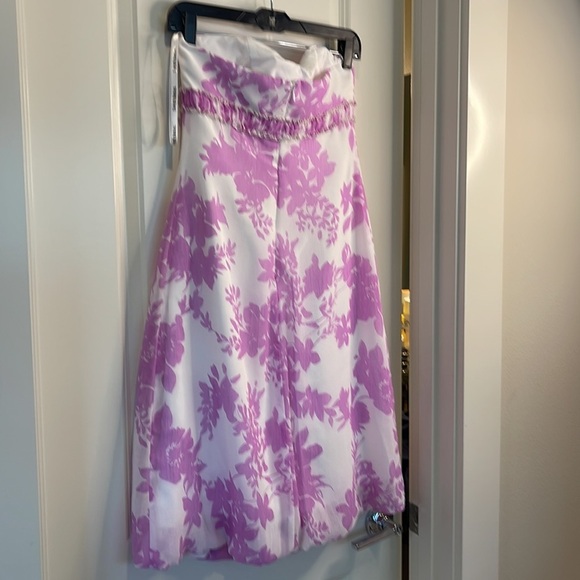 David's Bridal Violet Sweetheart Balloon Dress - Picture 2 of 15